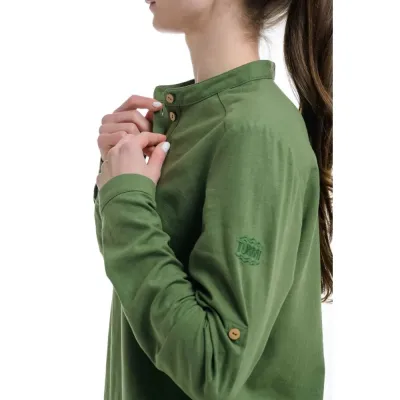Сорочка жіноча Turbat Madeira Hemp Wmn XXL зелений 012.004.4214 - 3 - Robinzon.ua
