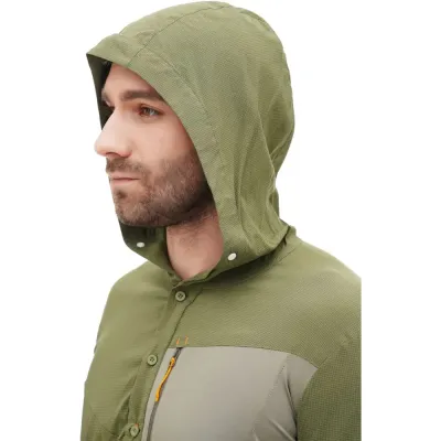 Рубашка мужская Turbat Maya Hood Trek Mns M оливковый 012.004.4919 - 3 - Robinzon.ua
