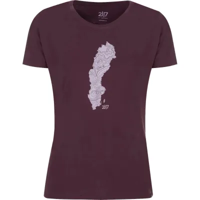 Футболка жіноча 2117 of Sweden Apelviken T-Shirt Wmn XS фіолетовий 039.0169 - 2 - Robinzon.ua