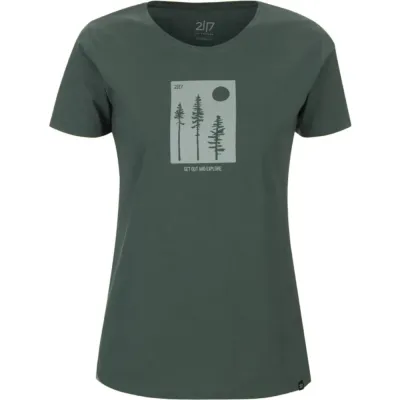 Футболка жіноча 2117 of Sweden Apelviken T-Shirt Wmn XS зелений 039.0164 - 2 - Robinzon.ua