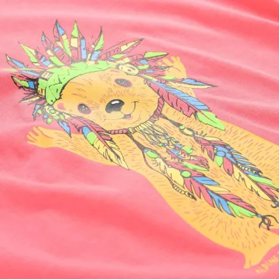 Футболка дитяча Alpine Pro Ecomo 3 128-135 рожевий 007.022.0013 - 3 - Robinzon.ua