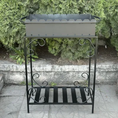 Мангал Mzavod Гефест на 9 шампуров 3мм на дровнице - 1 - Robinzon.ua