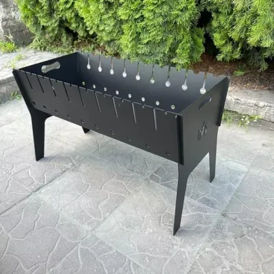 Розбірний мангал Mzavod Фенікс на 10 шампурів 3мм - 1 Розбірний мангал Mzavod Фенікс на 10 шампурів 3мм - 1 - Robinzon.ua