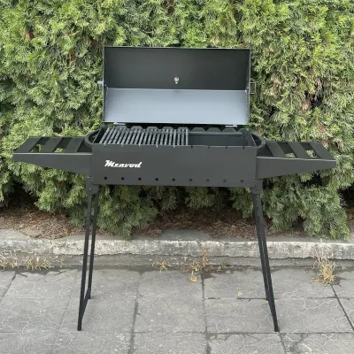 Мангал-барбекю Mzavod Икар на 9 шампуров 3мм портативный - 1 Мангал-барбекю Mzavod Икар на 9 шампуров 3мм портативный - 1 - Robinzon.ua