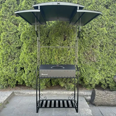 Мангал-барбекю Mzavod Зевс на 12 шампуров 3мм с крышей - 1 - Robinzon.ua