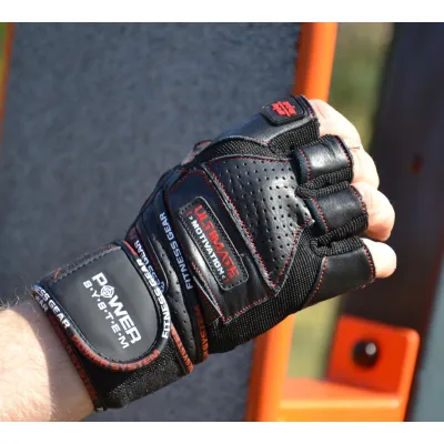 Рукавички для фітнесу Power System PS-2810 Ultimate Motivation Black/Red Line M - 2 - Robinzon.ua