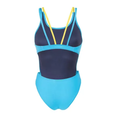 Купальник закритий для жінок Arena SWIMSUIT TECH MULTI SOLID Блакитний, Жовтий 34 (008054-820 34) - 2 - Robinzon.ua