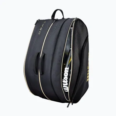 Чехол Wilson PADEL DEFY V1 PADEL BAG Чоний, Золотой 60 x 38 x 31 см (WR8914201001) - 3 Чехол Wilson PADEL DEFY V1 PADEL BAG Чоний, Золотой 60 x 38 x 31 см (WR8914201001) - 3 - Robinzon.ua