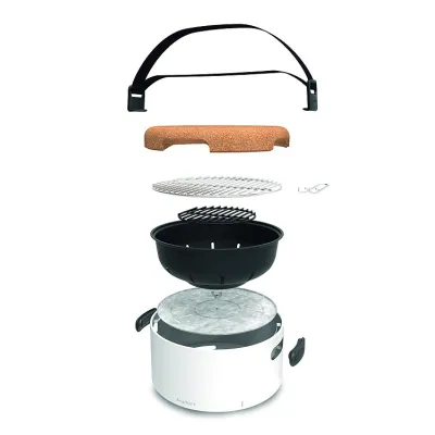 Настольный угольный гриль, белый BergHOFF 2415600. - 4 - Robinzon.ua