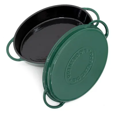 Жаровня (котел) овальная чугунная эмаль 5.2л Big Green Egg 117670. - 3 Жаровня (котел) овальная чугунная эмаль 5.2л Big Green Egg 117670. - 3 - Robinzon.ua