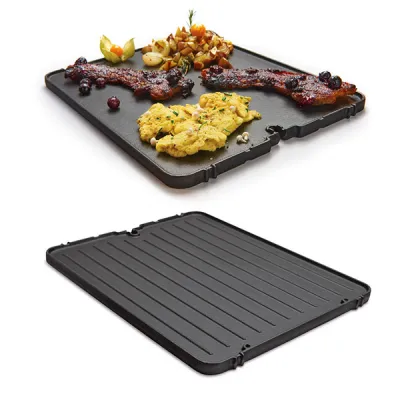Плита, планча чавунна 26х33x1.2см для грилів PortaChef GEM Broil King 11237 - 4 - Robinzon.ua