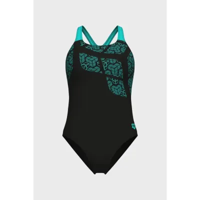 Купальник закритий для жінок Arena KIKKO SWIMSUIT SWIM PRO BACK Чорний, Бірюзовий 36 (010807-580 36) - 4 - Robinzon.ua