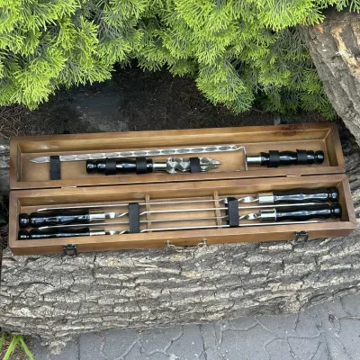 Подарочный набор Mzavod ШашлыКейс темный - 1 - Robinzon.ua