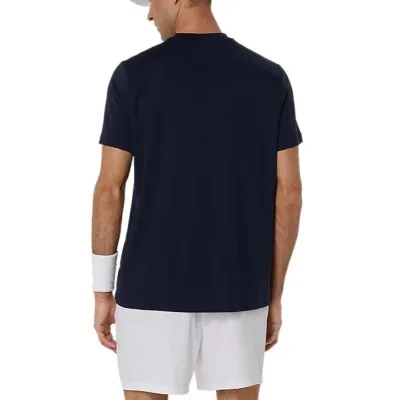 Чоловіча Футболка Asics COURT SS TOP Темно-синій L (2041A339-400 L) - 2 - Robinzon.ua