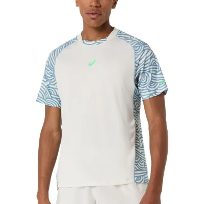 Чоловіча Футболка Asics PADEL COURT ALL OVER PRINT SS TOP Білий Блакитний M (2041A385-100 M) - 4 - Robinzon.ua