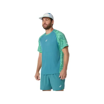 Чоловіча Футболка Asics PADEL COURT ALL OVER PRINT SS TOP Зелений L (2041A385-300 L) - 3 - Robinzon.ua