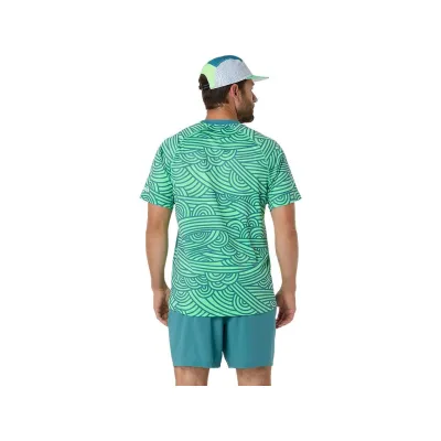 Чоловіча Футболка Asics PADEL COURT ALL OVER PRINT SS TOP Зелений L (2041A385-300 L) - 6 - Robinzon.ua