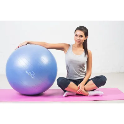 М'яч для фітнесу (фітбол) PowerPlay 4001 Ø65 cm Gymball Синій + помпа - 6 М'яч для фітнесу (фітбол) PowerPlay 4001 Ø65 cm Gymball Синій + помпа - 6 - Robinzon.ua