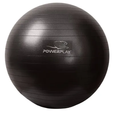 М'яч для фітнесу (фітбол) PowerPlay 4001 Ø65 cm Gymball Чорний + помпа - 1 М'яч для фітнесу (фітбол) PowerPlay 4001 Ø65 cm Gymball Чорний + помпа - 1 - Robinzon.ua