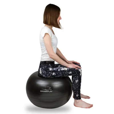М'яч для фітнесу (фітбол) PowerPlay 4001 Ø65 cm Gymball Чорний + помпа - 3 М'яч для фітнесу (фітбол) PowerPlay 4001 Ø65 cm Gymball Чорний + помпа - 3 - Robinzon.ua