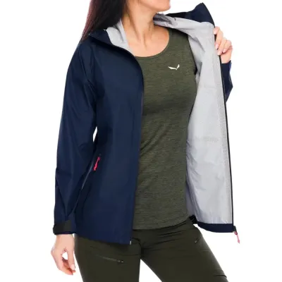 Куртка жіноча Salewa PUEZ (AQUA 4) 2.5L PTX JACKET W 28616 3960 - 40/34 - темно-синій - 3 - Robinzon.ua