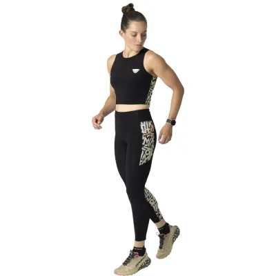 Майка женская Dynafit TRAIL CROP TOP W 71903 0912 - M - черный/коричневый - 1 - Robinzon.ua