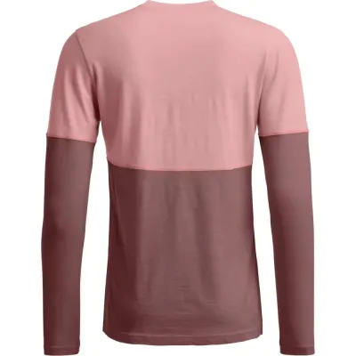 Термофутболка женская Ortovox 185 ROCK'N'WOOL LONG SLEEVE W dusk rose - S - розовый - 1 - Robinzon.ua