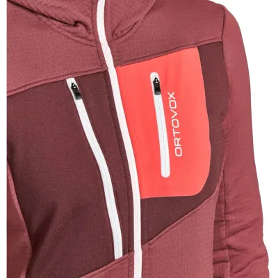 Фліс жіночий Ortovox FLEECE GRID HOODY W mountain rose - XS - 4 - Robinzon.ua