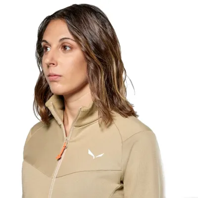 Флис женский Salewa PUEZ CAMMINO PL JKT W 29095 7180 - 42/36 - бежевый - 3 - Robinzon.ua