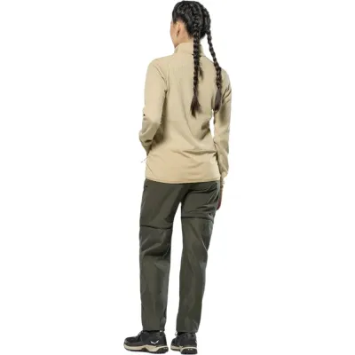 Флис женский Salewa PUEZ WAFFLE HYB PL JACKET W 28860 7180 - 40/34 - бежевый - 2 - Robinzon.ua