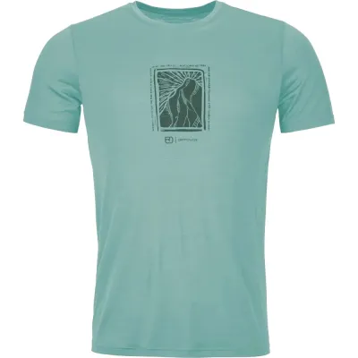 Футболка женская Ortovox 120 COOL TEC MTN CUT TS W aquatic ice - S - бирюзовый - 2 - Robinzon.ua
