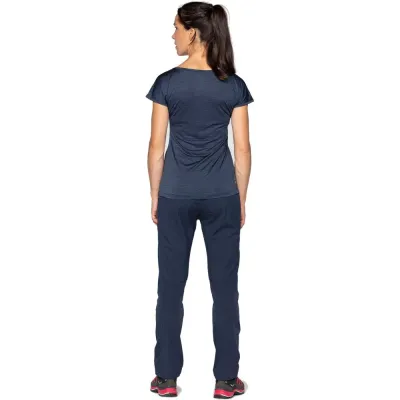 Футболка женская Salewa PUEZ MELANGE DRY W S/S TEE 26538 3966 - 48/42 (XL) - синий - 1 - Robinzon.ua