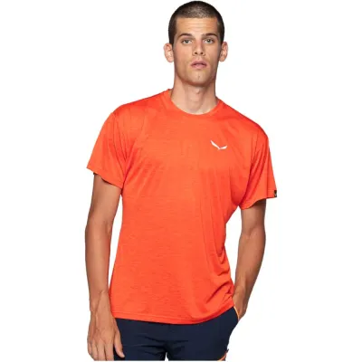 Футболка мужская Salewa PUEZ MELANGE DRY M S/S TEE 26537 7246 - 48/M - коричневый - 2 - Robinzon.ua