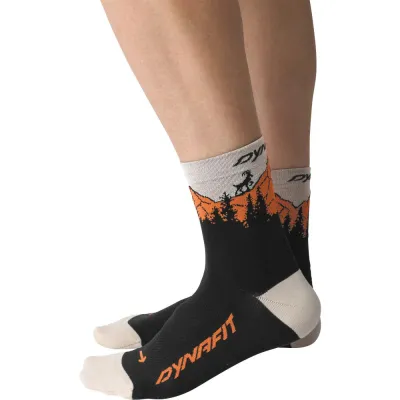 Шкарпетки Dynafit TRAVERSE MID SK 72074 0911 - 39-42 - чорний/оранжевий - 1 - Robinzon.ua