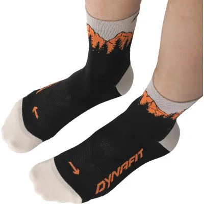 Шкарпетки Dynafit TRAVERSE MID SK 72074 0911 - 39-42 - чорний/оранжевий - 4 - Robinzon.ua