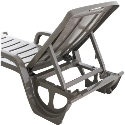 Шезлонг пластиковий Keter Florida, бежевий - 1 - Robinzon.ua