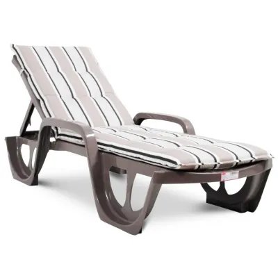 Шезлонг пластиковий Keter Florida, бежевий - 2 - Robinzon.ua