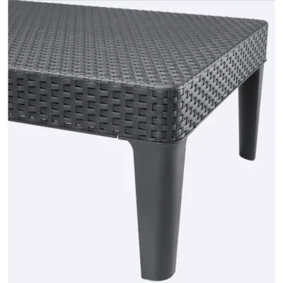 Шезлонг пластиковий Keter Jaipur Sun lounger, сірий - 3 - Robinzon.ua