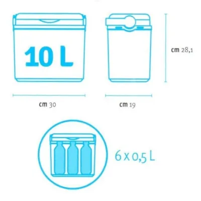 Изотермический контейнер Adriatic 10 л, синий - 3 - Robinzon.ua