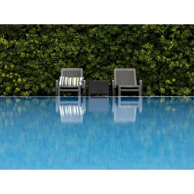 Шезлонг пластиковий BICA Miami, коричневий - 1 - Robinzon.ua
