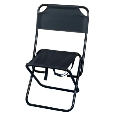 Стілець розкладний NeRest NR-22 зі спинкою, чорний - 1 - Robinzon.ua