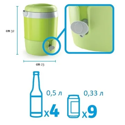 Термоемкость для напитков и продуктов Adriatic 6 л, салатовая - 6 - Robinzon.ua