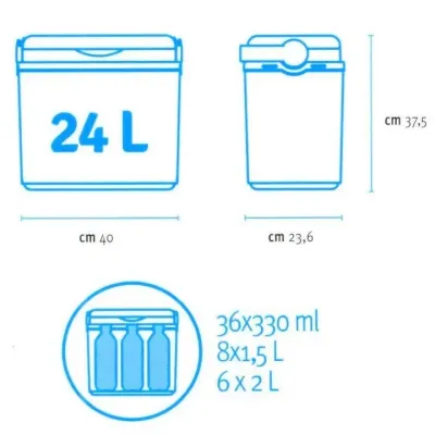 Изотермический контейнер Adriatic на 24 л, фиолетовый - 7 - Robinzon.ua