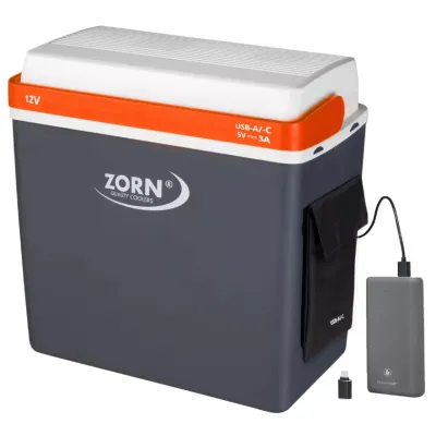 Автохолодильник Zorn Z-24 + USB 12 V, серый - 1 - Robinzon.ua