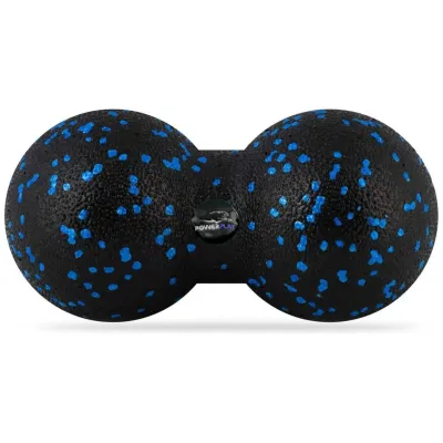 Масажний м'яч подвійний PowerPlay PP-4353 Epp foam peanut ball (d12*24cm.) Чорно/Синій - 1 - Robinzon.ua