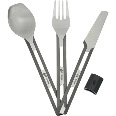 Набор приборов Esbit Food Jug-Cutlery Set Small stone grey - 1 Набор приборов Esbit Food Jug-Cutlery Set Small stone grey - 1 - Robinzon.ua