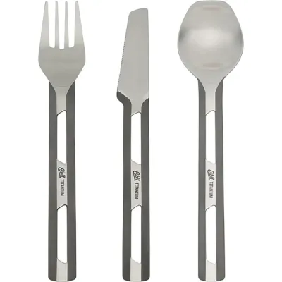 Набор приборов Esbit Food Jug-Cutlery Set Small stone grey - 3 Набор приборов Esbit Food Jug-Cutlery Set Small stone grey - 3 - Robinzon.ua