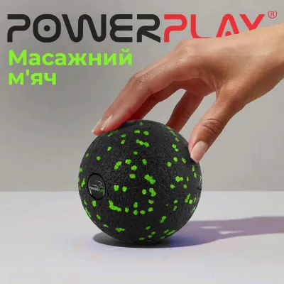 Набір масажних м'ячиків PowerPlay 4007 EPP Massage Ball Чорно-Зелені (3 шт.) - 4 - Robinzon.ua