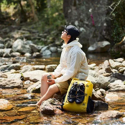 Водонепроникний рюкзак Naturehike 25 л, жовтий CNH22BB003 - 4 - Robinzon.ua
