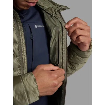 Куртка чоловіча MONTANE Anti-Freeze Hoodie M - L оливковий - 5 - Robinzon.ua